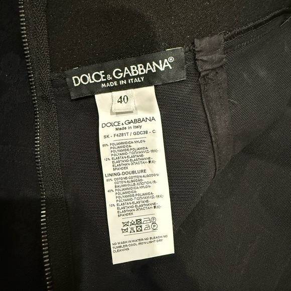 Dolce & Gabbana Black Floral Pencil Skirt - Picture 3 of 3